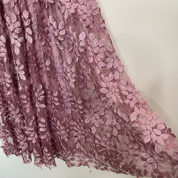 NWT BHLDN Virdia Dress Anthropologie size 10 Floral Applique Wedding Bridal - Picture 10 of 15